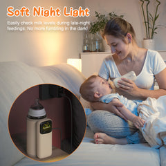 1Pc Portable Bottle Warmer With Night Light