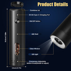 1Pc Electric Pepper Grinder