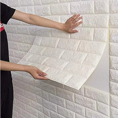 70cmx1/5/10m 3D Wallpaper Decoration Self-adhesive Antique Foam Brick Wallpaper Living Room Bedroom Waterproof 3d Wall Sticker
