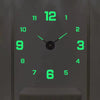 3D Luminous Wall Clock Frameless Acrylic DIY Digital Clock Wall Stickers Mute Clock for Living Room Bedroom Office Wall Decor