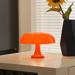 lassic Mushroom Table Lamp Modern Bauhaus Art Table Lamp Bedroom Bedside Lamp Danish Designer Orange Decorative Table Lamp