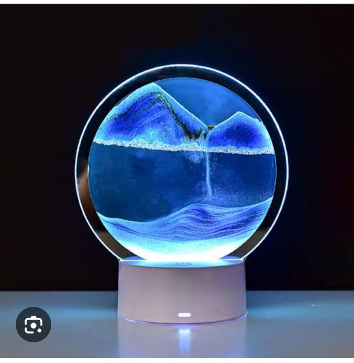 Home Desktop Sand Flowing Deep Sea Sandscape Hourglass Quicksand Craft Sand Painting Living Room Bedroom Office Desk Decorations