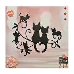 1Pc Black Cat Silhouette Furniture Wall Sticker Removable for Bedroom Decoration Kids Room Decor Baby Living Room Wall Decals