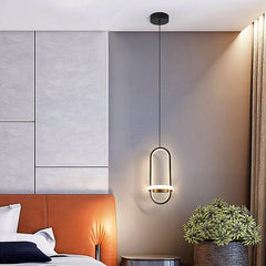 Hot selling Nordic minimalist bedroom bedside chandelier study room living room background wall lamp restaurant lighting LED art